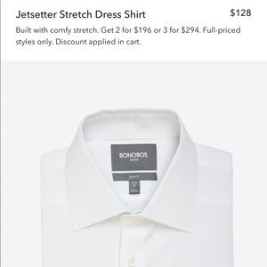 Bonobos Jetsetter Stretch Dress White Shirt